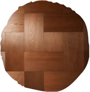 Čtvercový parketový vzor Oakcent Dice v medovém odstínu dubu, který do interiéru přináší řád a klid inspirovaný logikou skládaných dlaždic.