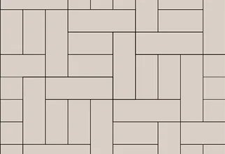 Detailní grafický nákres skladby dřevěné podlahy ve vzoru Fiber z kolekce Squares, který zobrazuje geometrickou hierarchii obdélníkových polí.